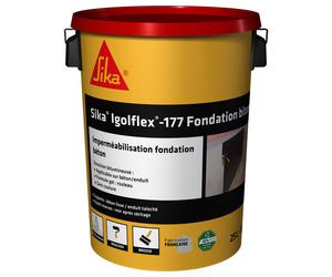 COMPLÉMENT D'IMPERMÉABILISATION SEAU DE 25KG SIKA IGOLFLEX-177 FONDATION BITUME - SIKA - 785105