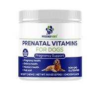 Complément Grossesse pour Chiens - Vitamines Prénatales Naturelles pour Mamans et Chiots en Bonne Santé - Acide Folique, Fer, Calcium - 90 Comprimés à Croquer au Goût Poulet