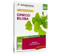 Compléments Alimentaires - Arkopharma Arkofluides Mémoire Et Concentration Bio 20 Ampoules