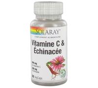 Compléments Alimentaires - Solaray Vitamine C&echinacée - 500 Mg Et 300 Mg - 60 Caps. Vég.