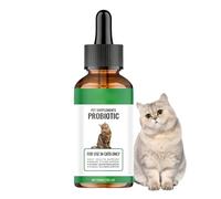 Compléments de santé pour chats - 60 ml - Gouttes alimentaires digestives pour chats - Régime quotidien - Amélioration du soutien - Pour nourriture, eau, friandises, lait, soins quotidiens