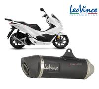 Complet Echappement 1/1 Leovince black INOX appr HONDA PCX 125 2018 2020 14062K