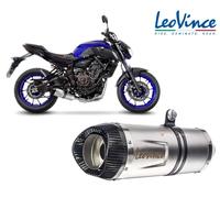 Leovince Lv One Evo Yamaha Ref:14251ek Stainless Steel&carbon Slash Cut Homologated Full Line System Argenté Homologated