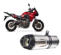 LeoVince Échappement complet LV ONE EVO Yamaha - Inox/Carbone Slash Cut - Réf 14251EK - Homologué