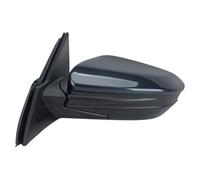 Complet Rétroviseur Extérieur Pour Civic 2016-2020 3 broches rétroviseurs ensemble de verre couvercle cadre lentille manuel rabattable rétroviseur latéral de porte(Dark blue left)