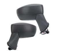 Complet rétroviseur Pour Ford Pour EcoSport 2018-2022 Ensemble Rétroviseur À 3 Broches Noir Texturé Grand Et Petit, Pliable Manuellement Version Américaine(1 pair)