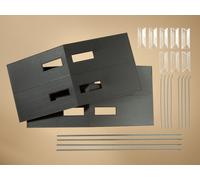 Complet Toits Avec Skylights Gouttières Et Drain Pipe (x2) Ho Auhagen Kit 80301