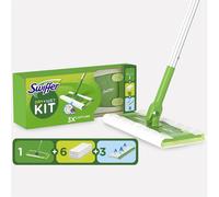 Complete Broom Kit,1 Broom,6 Dry Wipes And 3 Wet Wipes,Catches And Retains 3 Times More Dust,Dirt And Hair Than A Classic Broom