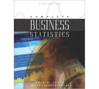 Complete Business Statistics W/Cd Mandatory Package