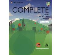 Complete First for Schools Workbook Without Answers with Audio Download (en anglais)