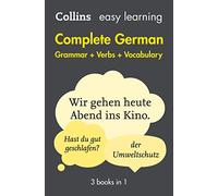 Collins – Grammaire allemande complète : Verbes et vocabulaire – 3 livres en 1