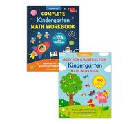 Complete Kindergarten Math Book Set: Two Workbooks With 275 Fun Activities to Build Addition, Subtraction and Critical Thinking Skills (Perfect for Ages 4-6)