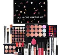 Complete Kit de maquillage pour femme : rouleau de pinceau d'amélioration de la brillance, kit de mélange de pigments | Assortiment de couleurs de lèvres, paquet d' à paupières, ensemble de