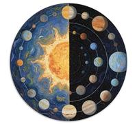Complete Map of The Solar System Puzzle 1000 Pièces Educa Jouet en Bois Cadeau Unique Décoration Intérieure Planet Jeu Éducatif Challenge Toy Adultes & Enfants des 14 Ans 1000pcs (67.5x67.5cm)