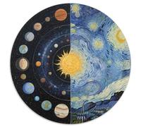 Complete Map of The Solar System Puzzle 1000 Pièces Educa Jouet en Bois Cadeau Unique Décoration Intérieure Planet Jeu Éducatif Challenge Toy Adultes & Enfants des 14 Ans 1000pcs (67.5x67.5cm)