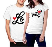 Complete My Heart His & Hers T-shirts assortis pour couples, blanc, Men XL / Women S