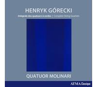 Górecki Henryk Intégrale des quatuors à cordes