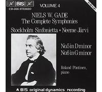Complete Symphonies Vol. 4 (Jarvi, Stockholm Sinfonietta) by Niels Wilhelm Gade