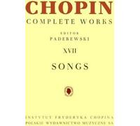 Complete Works vol.17 : Chansons pour voix et piano