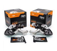 Gema Herrerías Fusée de roue GH-289907H – Complet droit arrière, disques 282x12, FWD