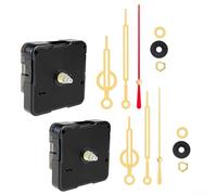 Complétez vos travaux manuels avec cet ensemble de 2 mécanismes d'horloge murale à quartz fiables conçus pour tous les niveaux de compétence (A)