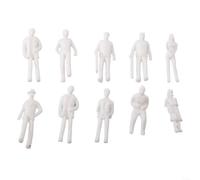 Complétez votre scène avec ce lot de 100 figurines non peintes de calibre OO adaptées à différentes dispositions