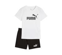 Completo Puma Ess No.1 Logo Tee Et Shorts, Blanc Noir 685240 02 Enfant
