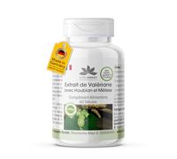 Complexe à base de valériane, houblon et mélisse - 60 gélules - faciles à avaler - végétaliennes - hautement dosées | HERBADIREKT by Warnke Vitalstoffe - Qualité pharmaceutique allemande