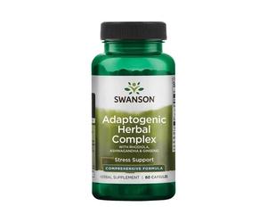 Complexe adaptogène à base de plantes avec Rhodiola, Ashwagandha et Ginseng - 60 caps