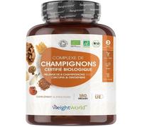 Complexe Bio 8 Champignons - 180 Gélules Curcuma & Gingembre