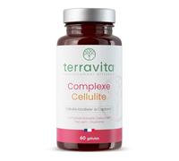 Complexe Cellulite | Innovation Clinique Celluvine™ + Bromélaïne + Plantes Drainantes | Triple Action : Circulation, Drainage et Inflammation | 60 Gélules | Fabriqué en France | Terravita