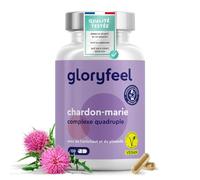 Complexe Chardon Marie, Pissenlit, Artichaut et Desmodium, 120 Gélules, Fortement Dosé en Silymarine, 500 mg par Dose Journalière, Testé en Laboratoire, Sans Additifs, 100% Végane