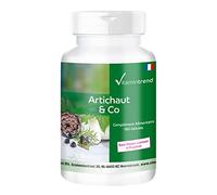 Complexe d'artichaut - 180 gélules pour 2 mois - 2,5% cynarine, avec extrait d'ortie et baies de genièvre - Végan | Vitamintrend®