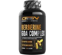 Complexe de berbérine HCL - Hautement dosé avec 1121 mg par portion quotidienne - Formule GDA avec 7 ingrédients actifs - 120 gélules - Végane
