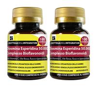 Complexe de bioflavonoïdes diosmine-hespéridine, 200 comprimés, avec OPC de vigne rouge, petit houx et marronnier d'Inde | pour la circulation, les jambes et la microcirculation