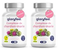 Complexe de Chardon Marie, Pissenlit, Artichaut et Desmodium, Detox Foie Puissant et Rapide, Fortement Dosé en Silymarine, Testé en Laboratoire, 60 Capsules, Sans Additifs, 100% Végan (Lot de 2)
