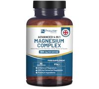Complexe de glycinate de magnésium 4 en 1-1866 mg par portion | Dose précise de 404 mg de magnésium élémentaire | Contient du glycinate, du citrate, du malate et du taurate de magnésium | 90 capsules