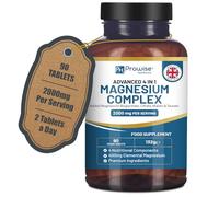 Complexe de glycinate de magnésium 4 en 1-2000 mg par portion | Dose précise de 400 mg de magnesium élémentaire | Bisglycinate, citrate, malate et taurate de magnésium ajoutés | 90 comprimés