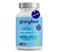 Complexe de Magnésium 200mg - 365 capsules - Premium 5-en-1 : Bisglycinate, Citrate, Oxide, Malate & Ascorbate - Magnésium Élémentaire, Bioactif et Hautement Dosé - Testé en laboratoire Sans Additifs