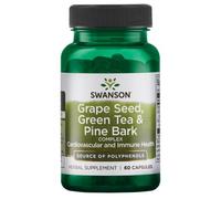 Complexe de pépins de raisin, thé vert et écorce de pin - 60 caps