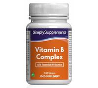 Complexe de Vitamines B | 180 Comprimés Végétaliens | Complément alimentaire naturel pouvant être utilisé jusqu'à 6 mois | Soutien au Bien-Être Général | SimplySupplements