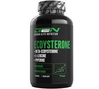Complexe d'ecdystérone - fortement dosé avec 760 mg par gélule - Premium : 90% bêta-ecdystérone + L-leucine + pipérine - 60 gélules - Vegan