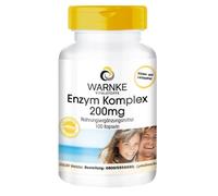 Complexe d'enzymes 200 mg - 100 gélules - Végétarien - Enzymes végétales pures - Acerola C et Bioflavonoides | Warnke Vitalstoffe - Qualité des pharmacies allemandes