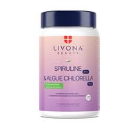 Complexe DETOX 120 gélules : Spiruline 100 mg + Algue Chlorella 100mg + Calcium + Artichaut + Choline - Complément alimentaire Livona Beauty - 120 gélules sans gluten ni OGM ni allergènes | Vegan