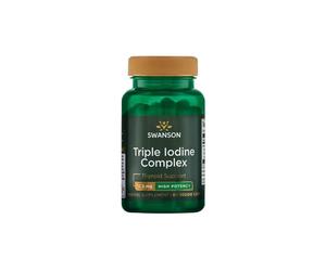 Complexe d'Iode Triple Haute Puissance 12,5 mg 60 Capsules Végétales Swanson Health Products