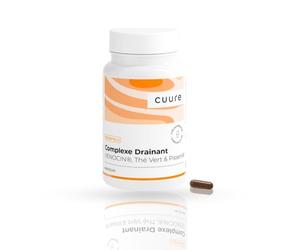 Complexe Diurétique - CUURE - Drainage & Circulation - Thé Vert 45% EGCG, Marron d’Inde VENOCIN® & Pissenlit - Jambes Légères & Digestion - 60 Jours - 1 Capsule/Jour - Vegan - Fabriqué en France