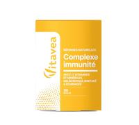 Complexe Immunité Énergie - Shiitaké, Gelée Royale, Échinacée | 30 Gélules (Cure 1 Mois) - 17 Vitamines & minéraux essentiels - Soutien immunitaire hiver - Fabriqué en France - Vitavea