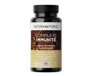 Complexe Immunité - Synergie de plantes adaptogènes_Défenses naturelles de l'organisme_Augmente les niveaux d'énergie et aide à réduire la fatigue_Boîte de 60 capsules, paquet de 1