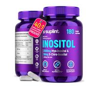 Complexe Inositol avec Acide Folique - 40:1 Myo- & D-Chiro-Inositol - Soutien du Cycle & Équilibre Hormonal - 180 Gélules Véganes - Haute Biodisponibilité - Testé en Laboratoire (1 Pack)