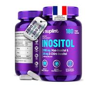 Complexe Inositol (Gélules) avec Acide Folique - 2200 mg Myo- & D-Chiro-Inositol par Portion - SOPK & Soutien du Cycle, Équilibre Hormonal - 180 Gélules Véganes - Testé en Laboratoire